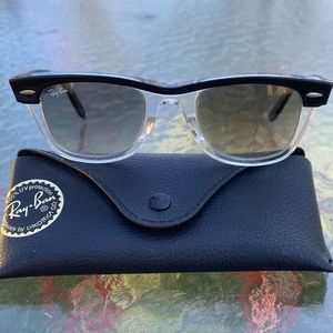 Clear & Black Ray-Bans
